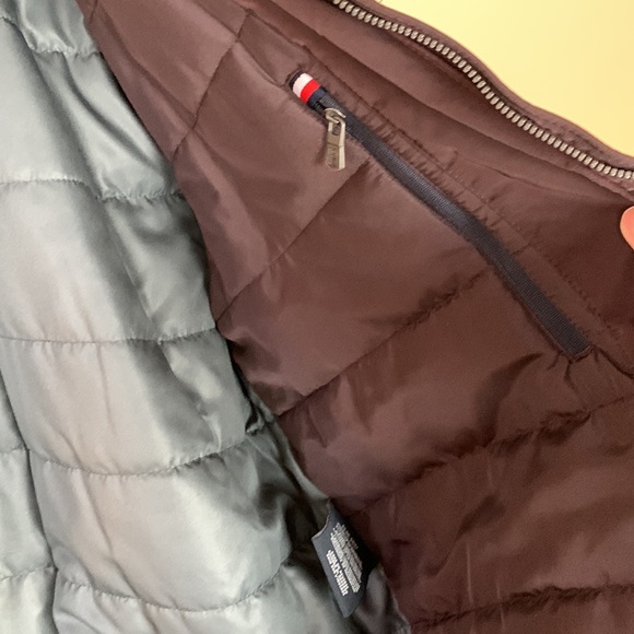 NWOT Tommy Hilfiger Men’s Chocolate Brown  Bomber Jacket Size Large - Picture 4 of 10